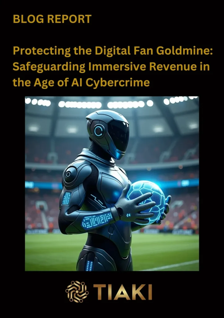 Robotic figure holding a glowing soccer ball.