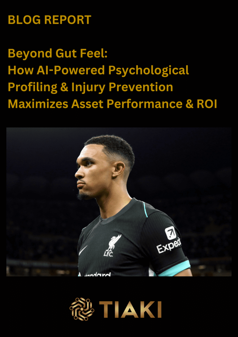 Soccer player profile with Tiaki blog report.