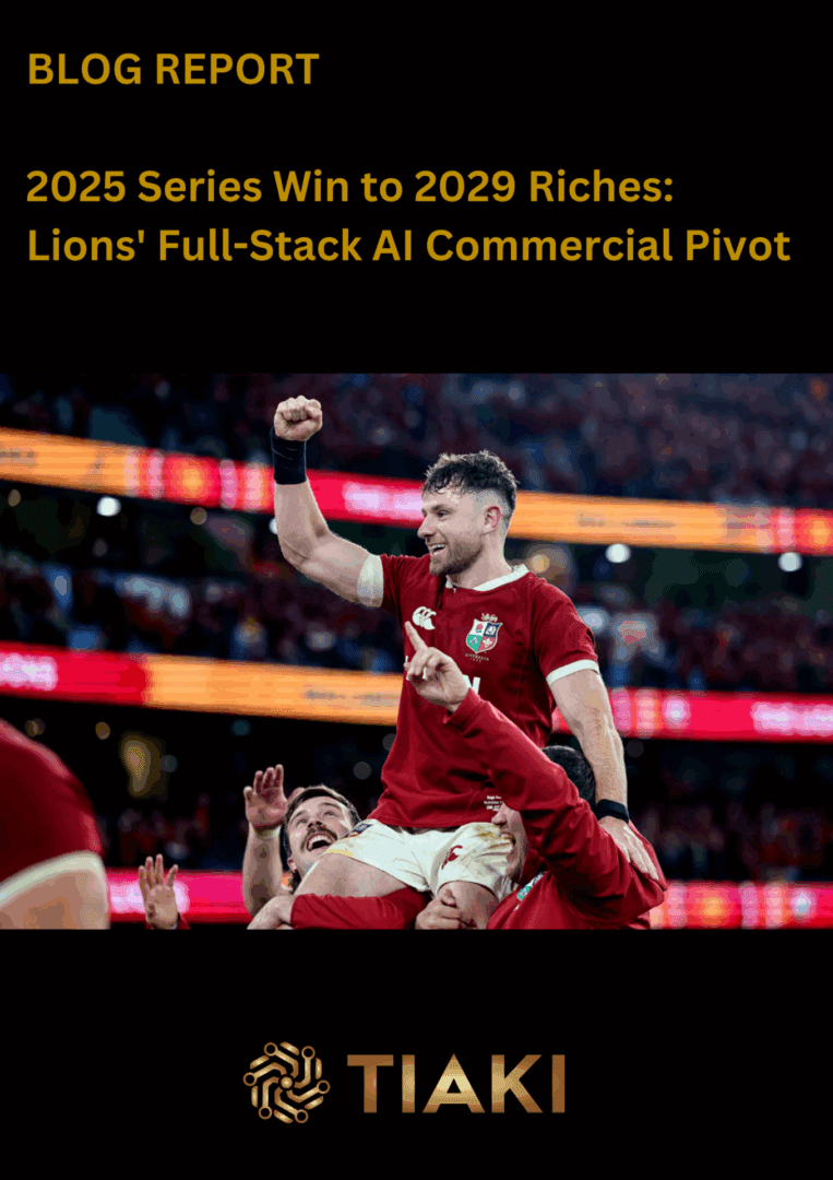 Rugby player celebrating victory on teammates' shoulders.