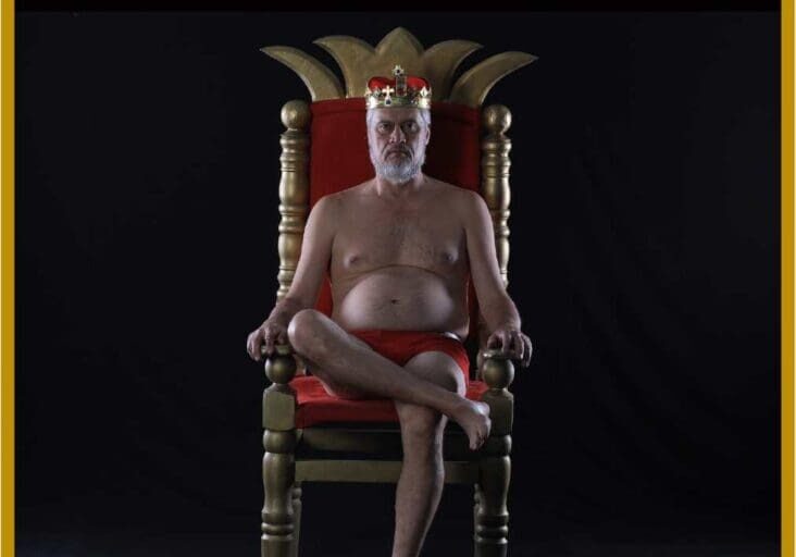 Man on throne, blog report, Tiaki logo.