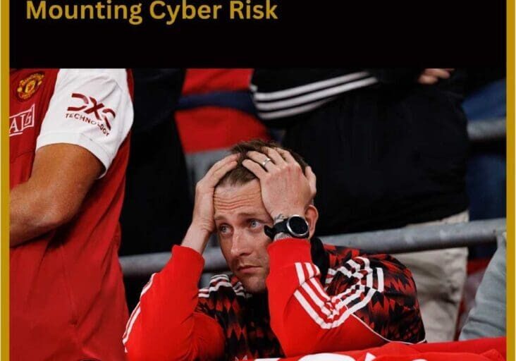 Man frustrated at sports event, blog report.