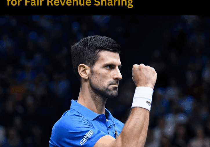 Tennis player celebrating on court. Blog report.