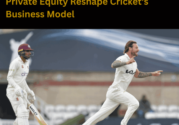 Cricketers in action with report headline.