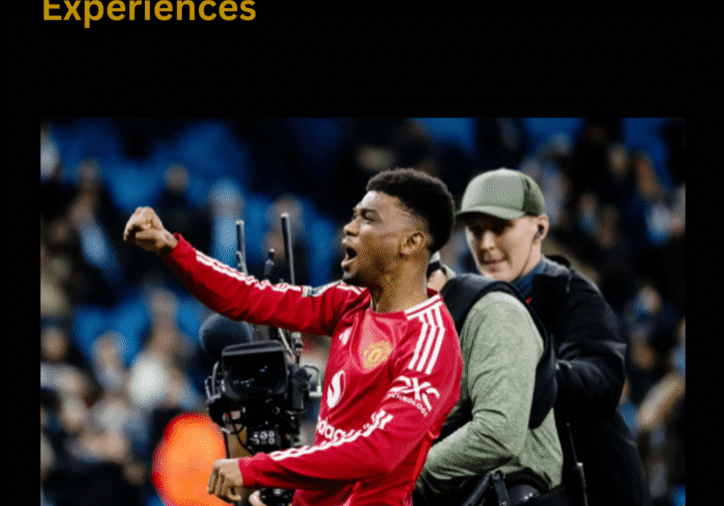 Sports broadcasting blog report cover with cameraman.